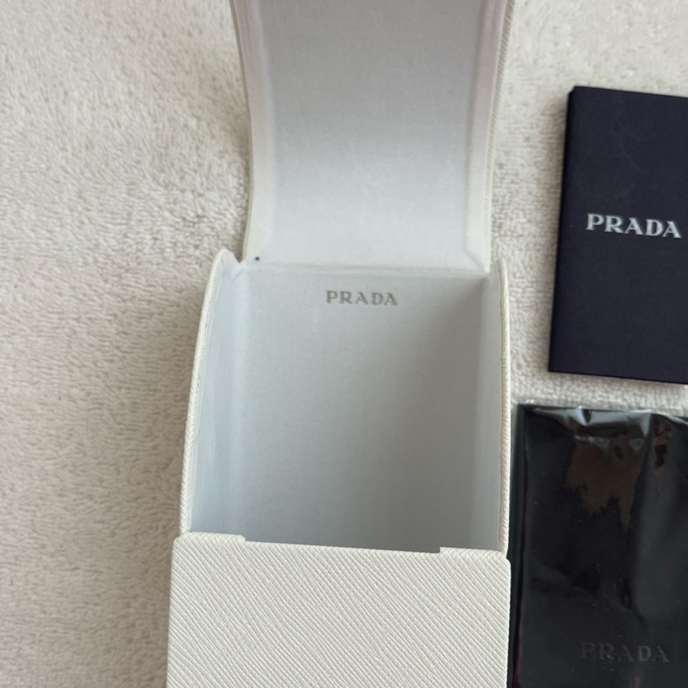 NEW Prada Saffiano Black Sunglasses Eyeglasses Hard Case - Picture 2 of 5